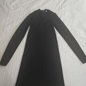 Zara Classic Black Long Sleeve Dress